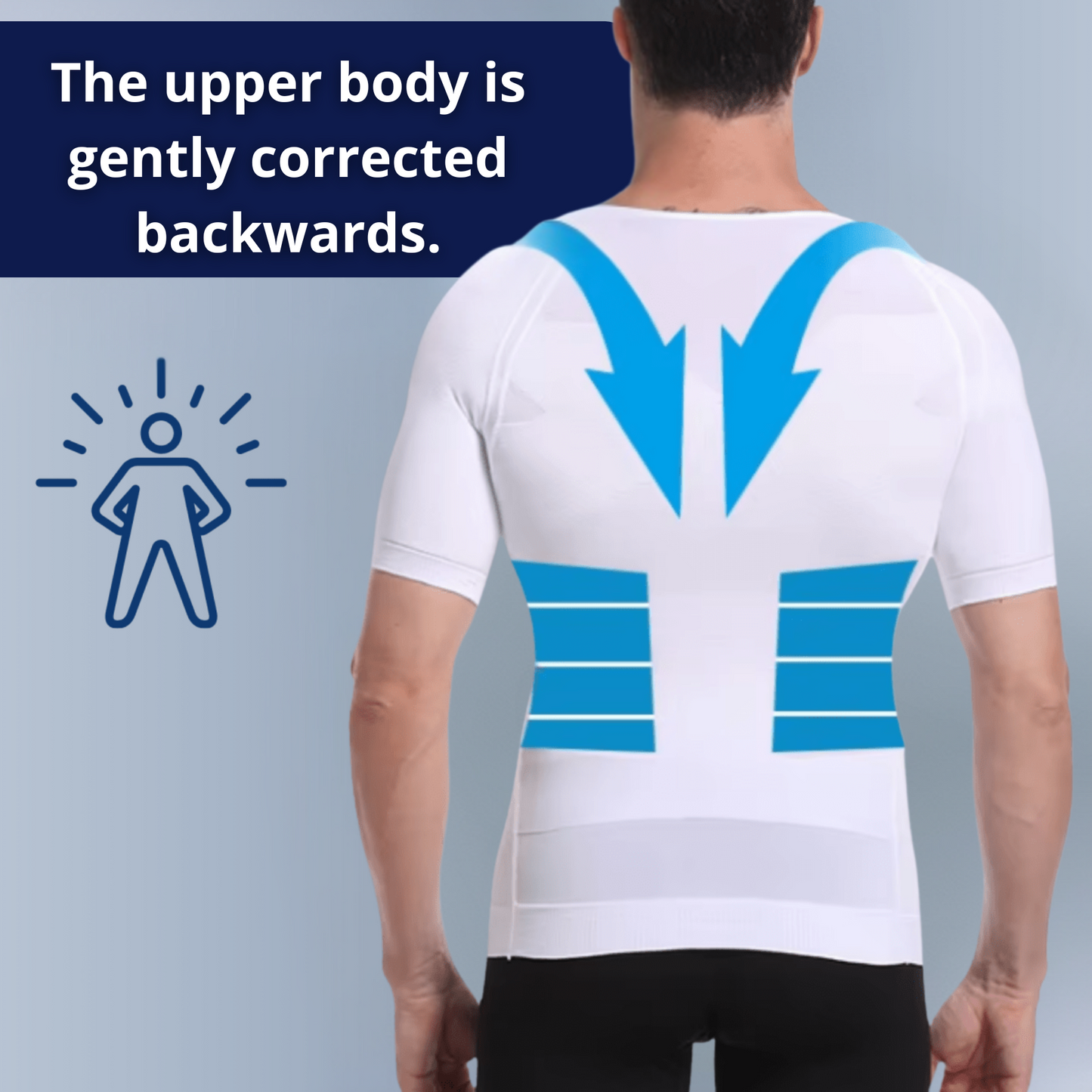 PerfectPosture – Compression T-Shirt – Slim and Confident Posture – Men