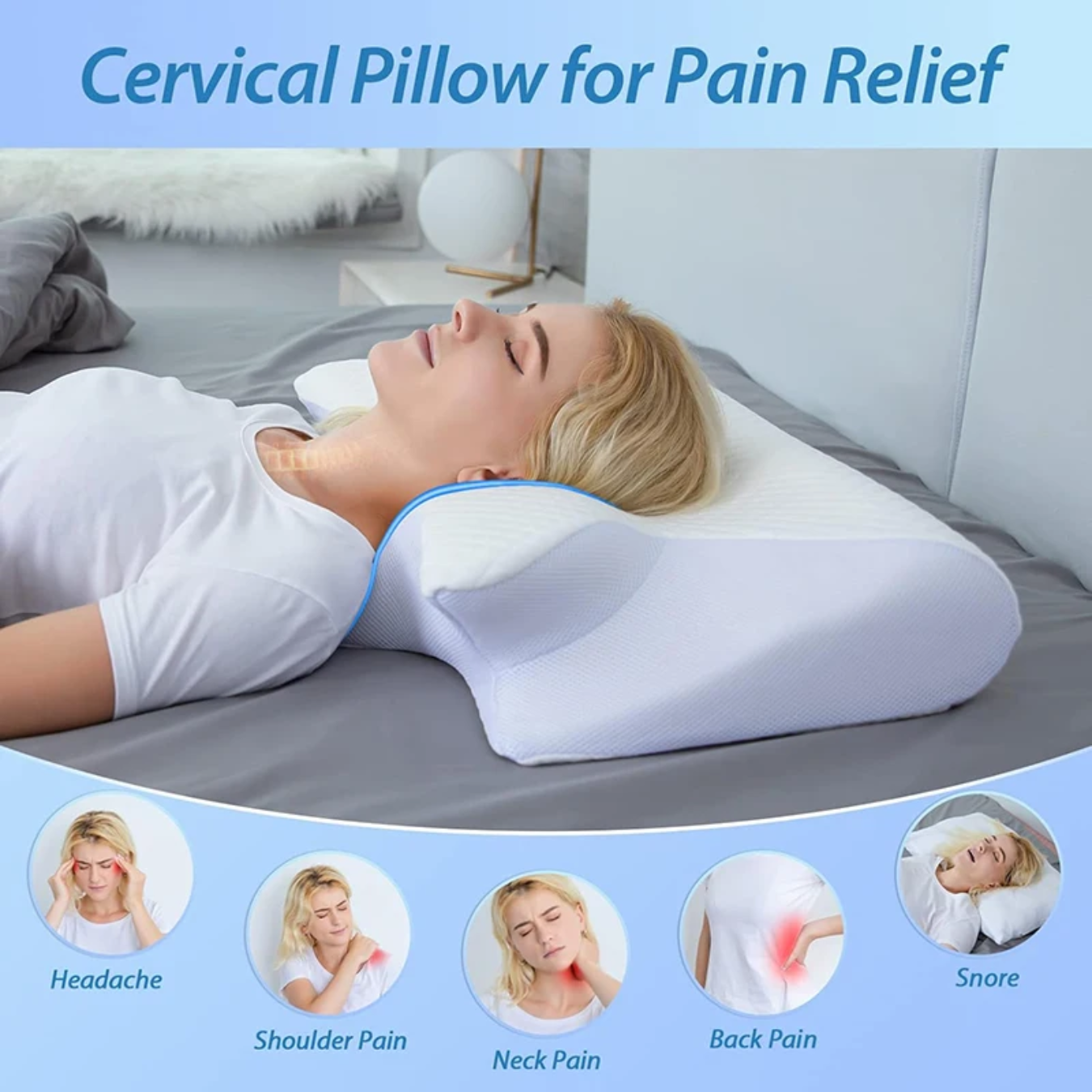 2-in-1 Neck Pillow – Double-Sided Comfort