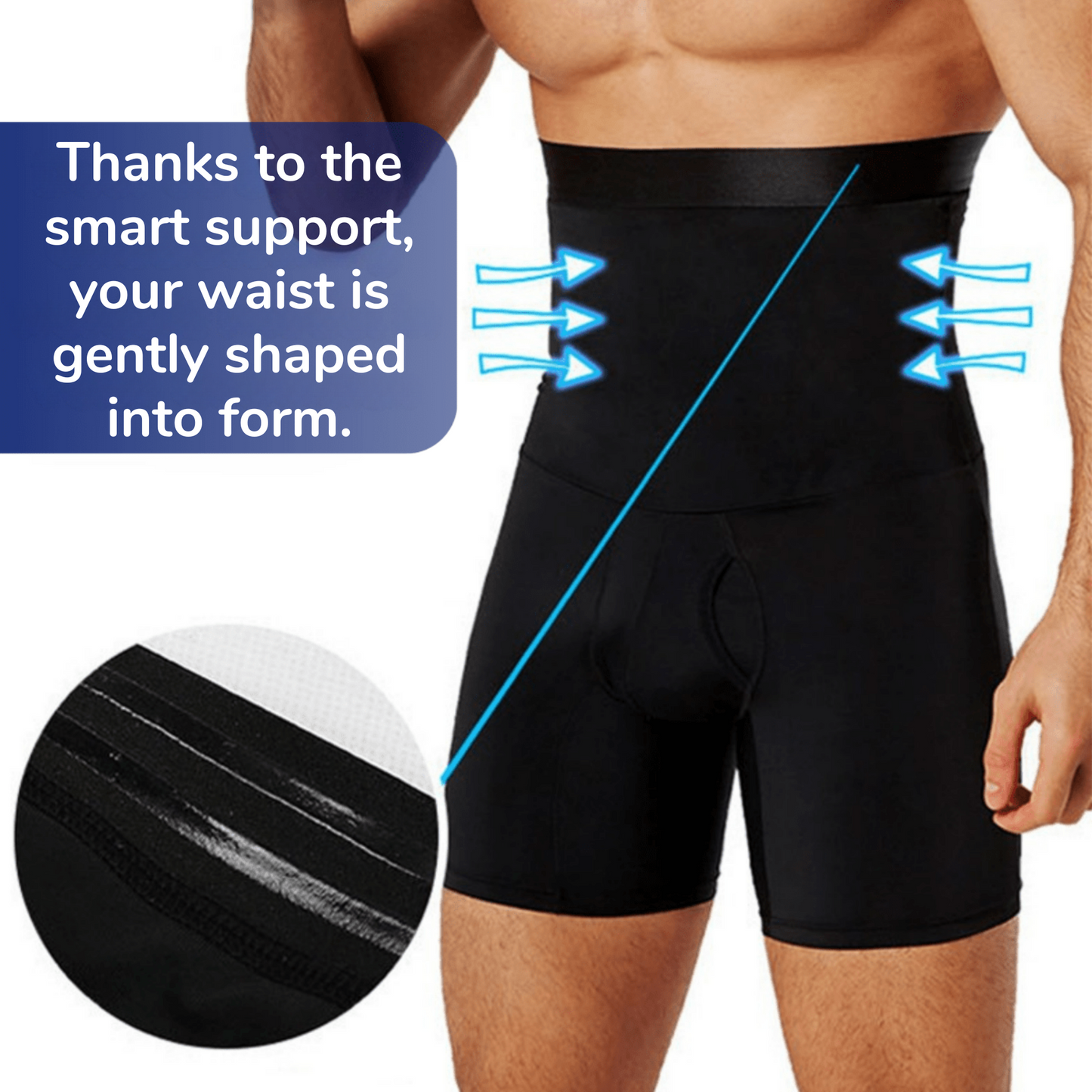 PerfectPosture – Kompressionshose – Oberschenkel- & Rumpfstütze – Herren
