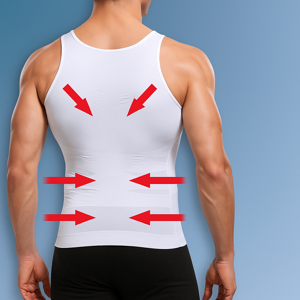 posture undershirt for a better posture without belts and straps. dutchposture dutch posture3
