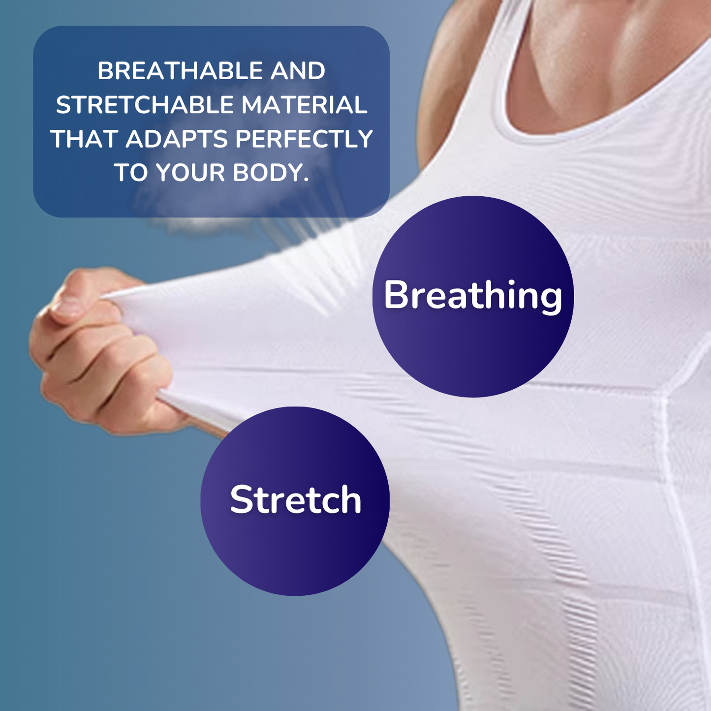 posture undershirt for a better posture without belts and straps. dutchposture dutch posture8