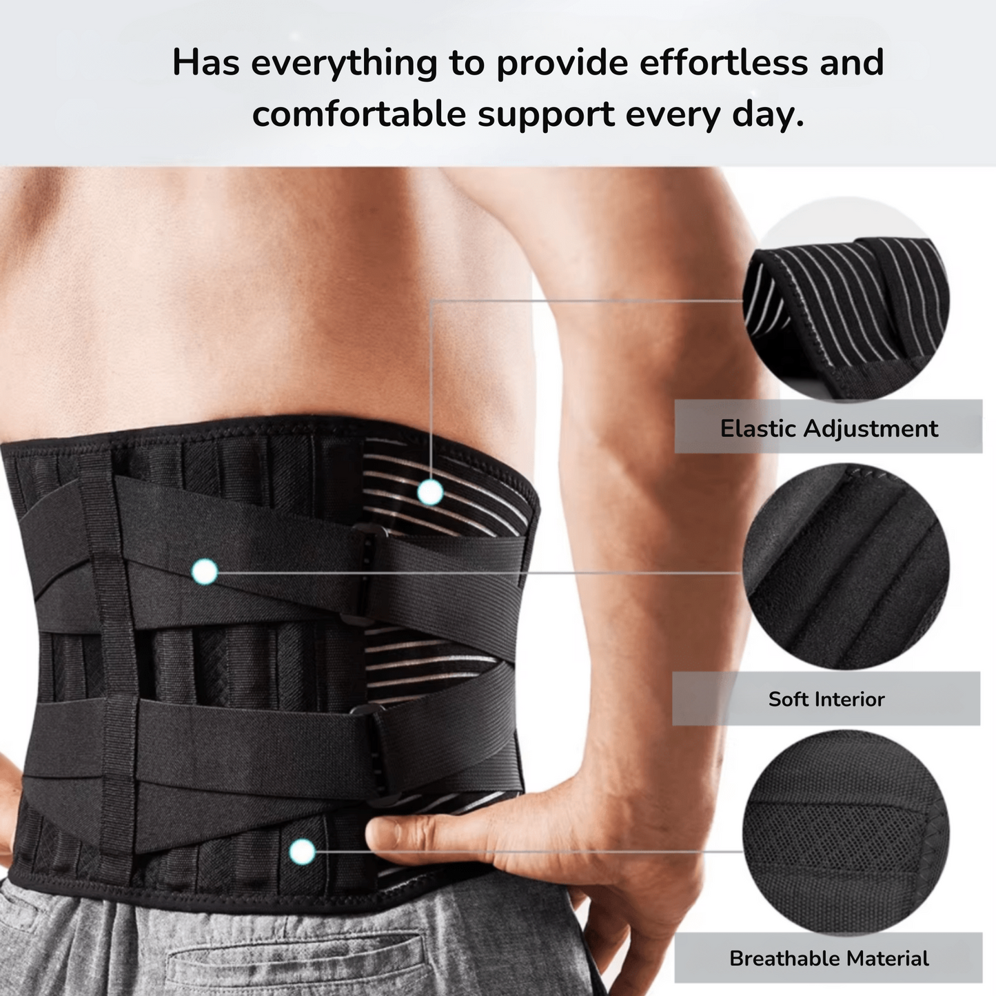Lower Back Brace - Extra Support