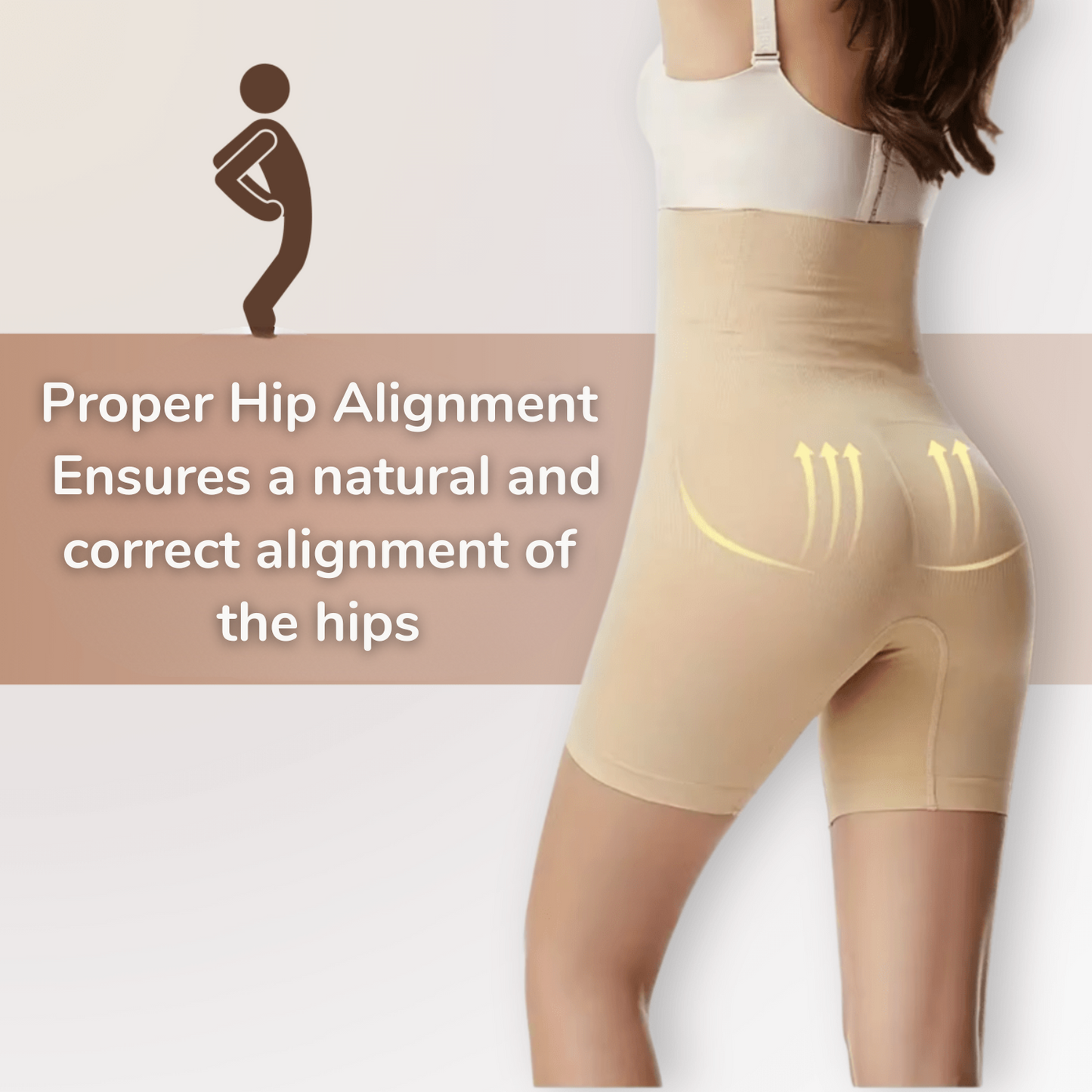 PerfectPosture – Kompressionshose – Feine Linien – Damen