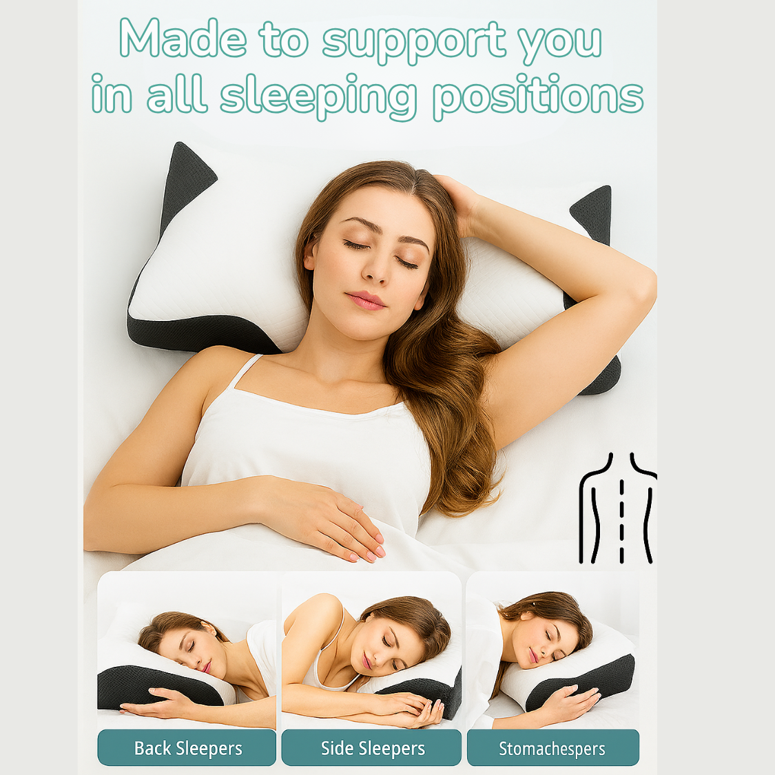 neck pillow dutchposture 2 in 1 neck pillow for support neck and spine