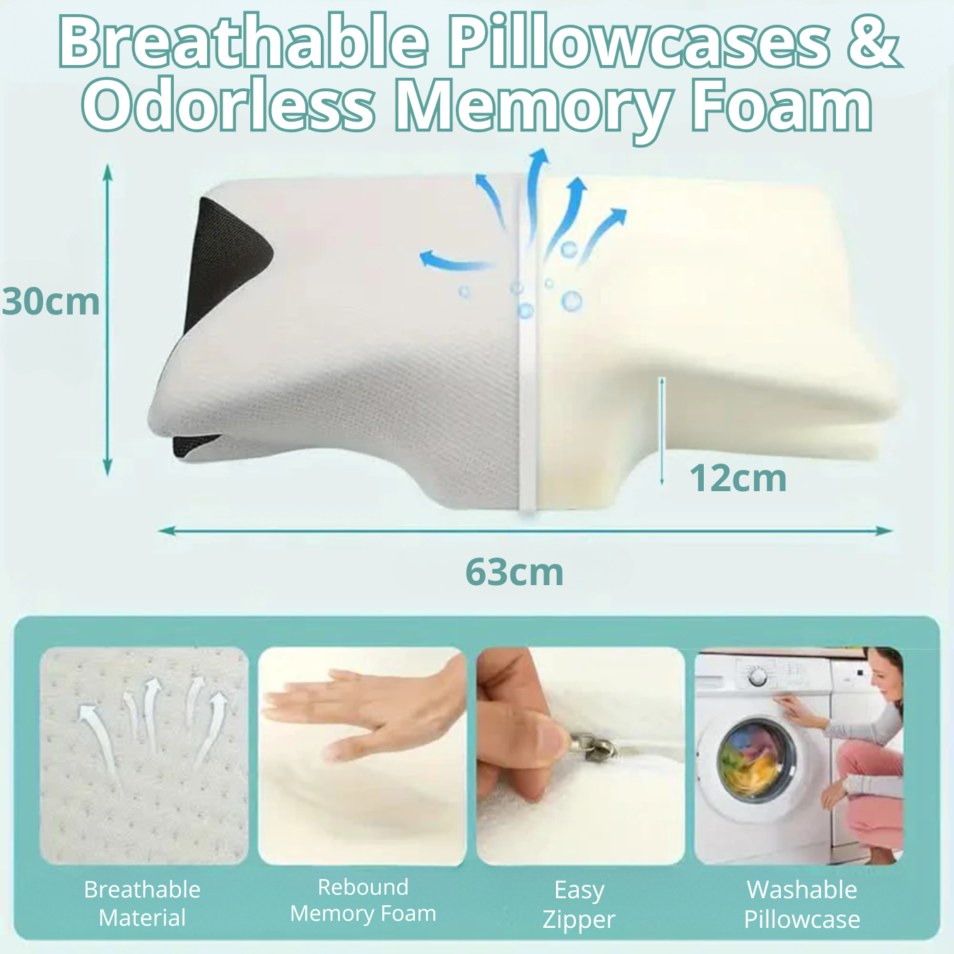 2-in-1 Neck Pillow – Double-Sided Comfort