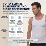 PerfectPosture - Correctie Ondershirt - Slanke en Rechte Houding - Heren