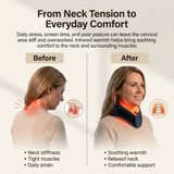 Infrared neck brace designed to soothe cervical tension and support daily neck comfort.