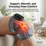 Experience soothing infrared warmth and adjustable support designed to help reduce stiffness and improve everyday knee comfort. Perfect for daily use at home or on the go.