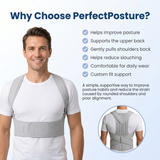 smart solution for poor posture, this custom-fit brace helps guide the shoulders back and encourages better alignment during everyday activities.