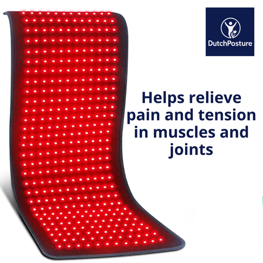 Full body infrared therapy mat from DutchPosture. Deep heat support for relaxation, recovery and daily comfort with infrared warmth.
