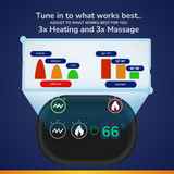 Back pain relief solution combining infrared therapy and decompression support for people experiencing tension in the lower spine. dutchposture