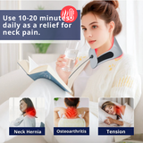 Infrared neck brace for neck pain and stiffness. Discover DutchPosture’s heated neck support with deep infrared warmth for tense muscles and shoulder discomfort. Dutch Posture comfort and daily support. DPE
