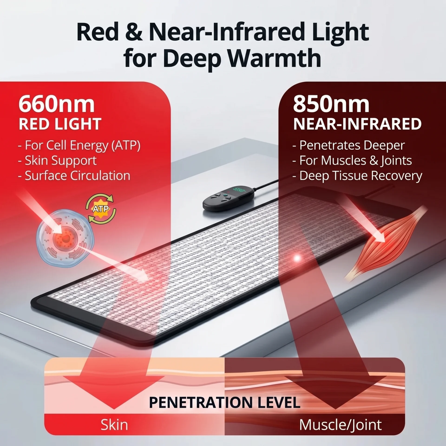 Infrared Therapy Mat - 180x60cm - Recovery & Relaxation