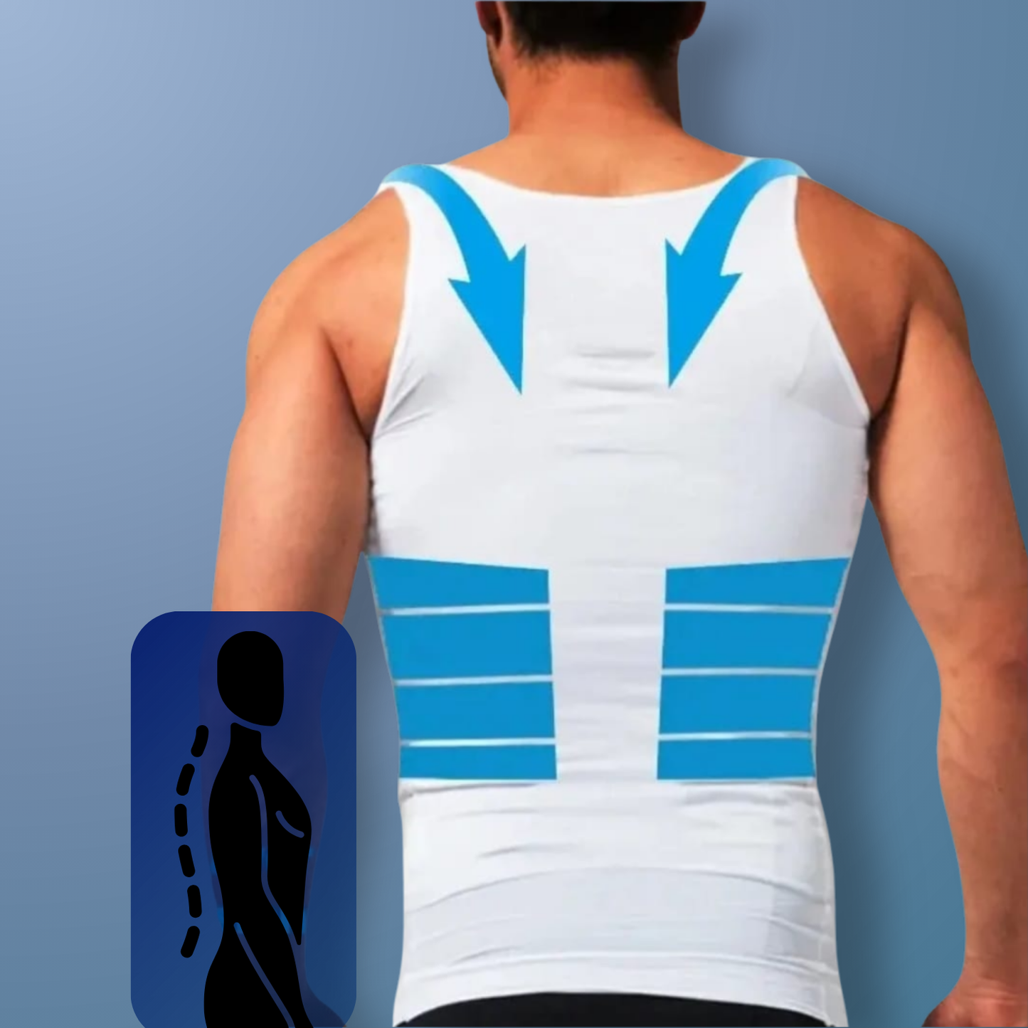 PerfectPosture - Correction UnderShirt - Slim and Straight Posture - Men DP