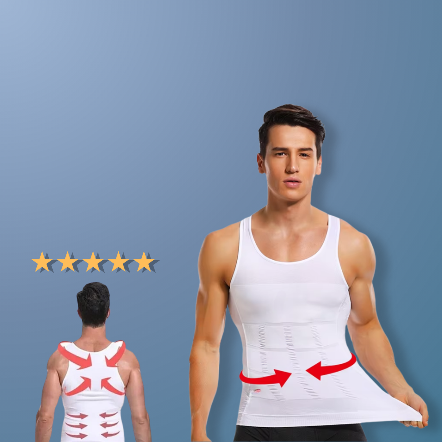 PerfectPosture - Correction UnderShirt - Slim and Straight Posture - Men DP
